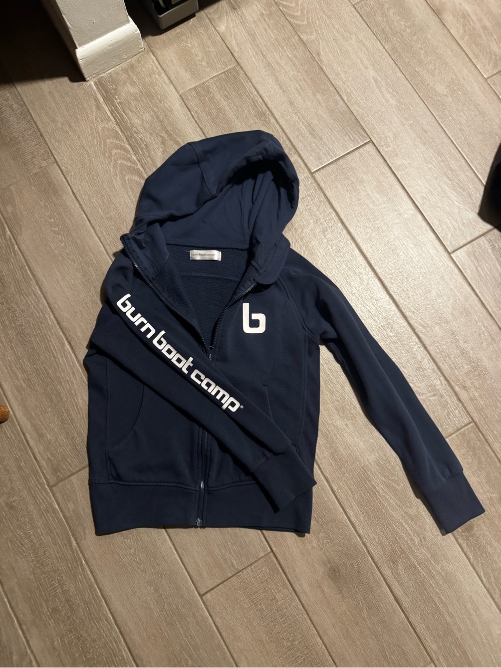 Navy Zip-Up BURN BOOT CAMP Hoodie